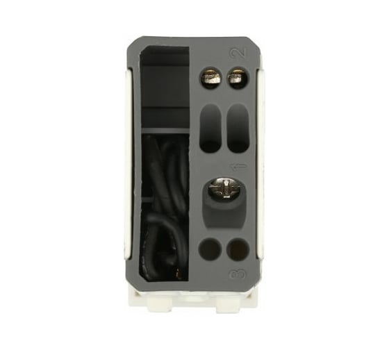1-клавишный выключатель LK Studio с индикатором 45x22.5 (сх.1L) 16 A. 250 B белый LK45 850304-1