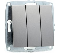 Механизм выключателя MONO ELECTRIC L/D 3-клавишный Антрацит 500-002422-114