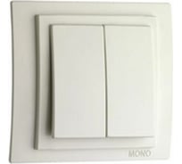 Механизм выключателя MONO ELECTRIC L/D 2-клавишный Слоновая Кость 500-000125-102