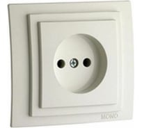 Механизм розетки MONO ELECTRIC L/D без заземления Слоновая Кость 500-000122-116