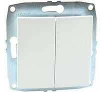 Механизм выключателя MONO ELECTRIC L/D 2-клавишный Белый 500-001925-102