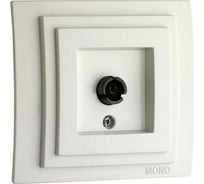 Проходной механизм ТV розетки MONO ELECTRIC L/D с экраном Слоновая Кость 500-000105-137