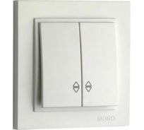 Проходной механизм выключателя MONO ELECTRIC L/D 2-клавишный Слоновая Кость 500-000123-111