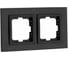 Рамка Mono Electric 2-постовая STYLE GRANİT чёрный гранит камень 107-610000-161 1
