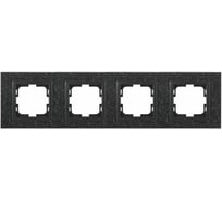 Рамка Mono Electric 4-постовая STYLE GRANİT чёрный гранит камень 107-610000-163