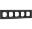 Рамка Mono Electric 5-постовая STYLE GRANİT чёрный гранит камень 107-610000-164 1