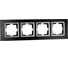 Рамка Mono Electric 4-постовая STYLE GLASS черное стекло 107-720000-163 1