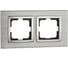 Рамка Mono Electric 2-постовая STYLE ALUMINIUM серебро 107-800000-161 1