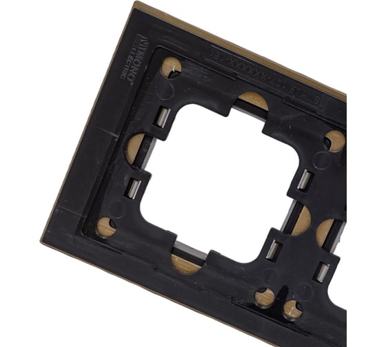 Рамка Mono Electric 2-постовая STYLE ALUMINIUM бронза 107-810000-161