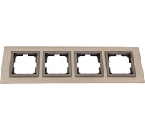 Рамка Mono Electric 4-постовая STYLE ALUMINIUM бронза 107-810000-163