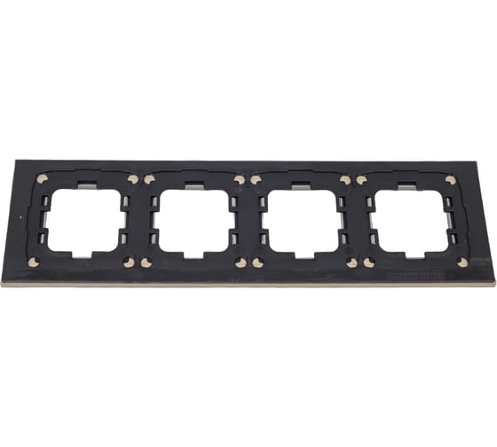 Рамка Mono Electric 4-постовая STYLE ALUMINIUM бронза 107-810000-163