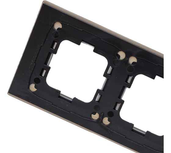 Рамка Mono Electric 4-постовая STYLE ALUMINIUM бронза 107-810000-163