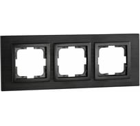 Рамка Mono Electric 3-постовая STYLE ALUMINIUM дымчатый-графит 107-820000-162