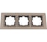 Рамка Mono Electric 3-постовая STYLE ALUMINIUM бронза 107-810000-162 1