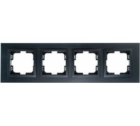 Рамка Mono Electric 4-постовая STYLE ALUMINIUM дымчатый-графит 107-820000-163