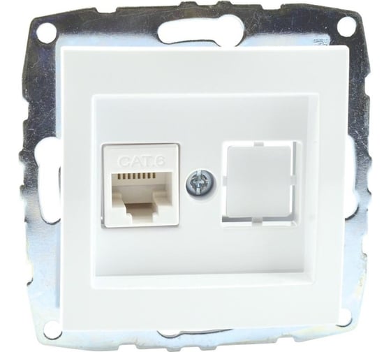 Компьютерная розетка Mono Electric Rj45 Cat6 L/D механизм 500-001905-125