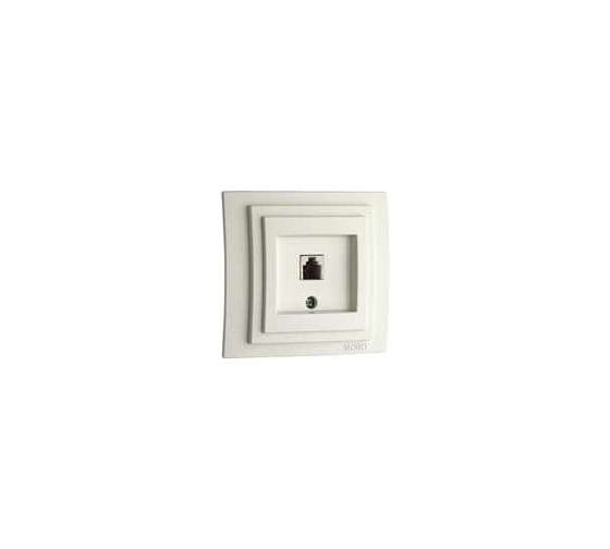 Телефонная розетка Mono Electric Rj45 Cat3 L/D механизм 500-001925-124