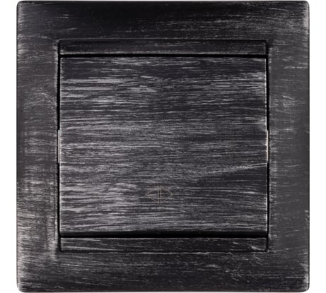 Перекрестный выключатель 1-клавишный TDM ELECTRIC 10А, старинное серебро, серия "Лама" SQ1815-0629