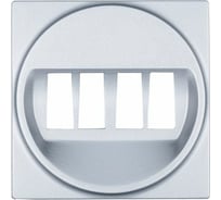 Накладка аудио-розетки LK Studio серебристый металлик LK45 857403-1
