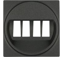 Накладка аудио-розетки LK Studio (черный бархат) LK45 857408-1