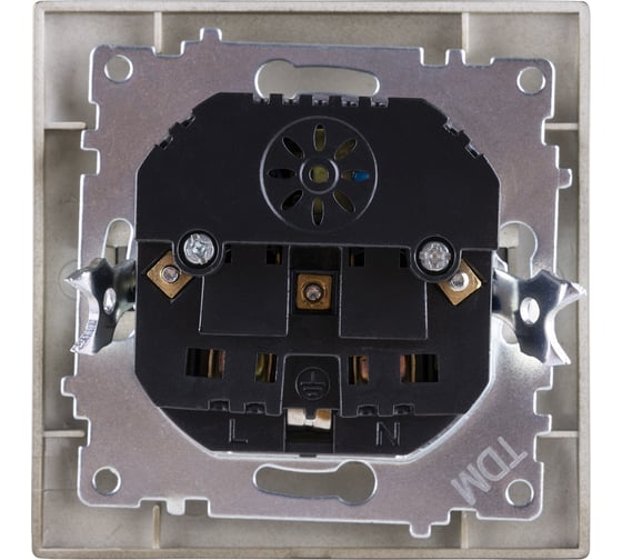 Розетка TDM ELECTRIC Лама 2П+З 16А 250В + 2 USB порта 2,1А 5В, бронза SQ1815-0742