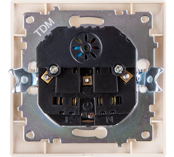 Розетка TDM ELECTRIC Лама 2П+З 16А 250В + 2 USB порта 2,1А 5В слоновая кость SQ1815-0142