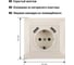 Розетка TDM ELECTRIC Лама 2П+З 16А 250В + 2 USB порта 2,1А 5В слоновая кость SQ1815-0142 3