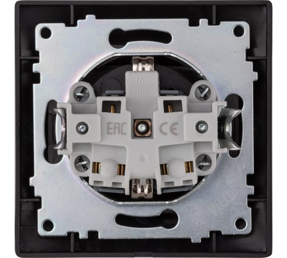 Розетка TDM ELECTRIC Лама 2П+З 16А 250В IP44 с крышкой шоколад SQ1815-0526