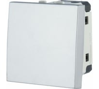 1-клавишный выключатель LK Studio 45x45 (сх.1) 16 A. 250 B серебристый металлик LK45 850703-1