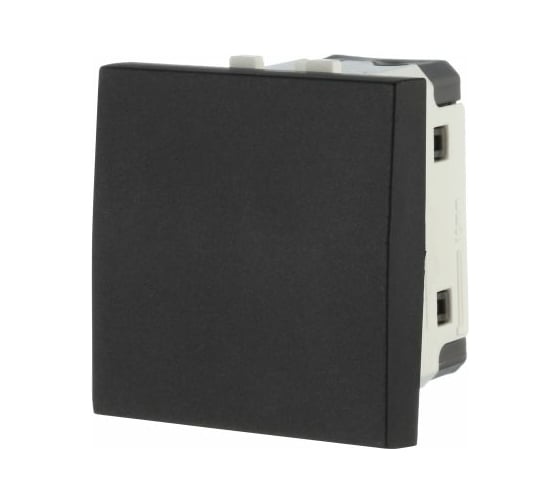 1-клавишный выключатель LK Studio 45x45 (сх.1) 16 A. 250 B черный бархат LK45 850708-1 1