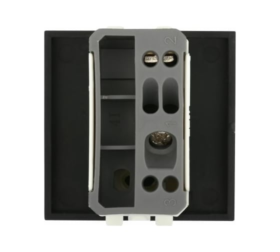 1-клавишный выключатель LK Studio 45x45 (сх.1) 16 A. 250 B черный бархат LK45 850708-1