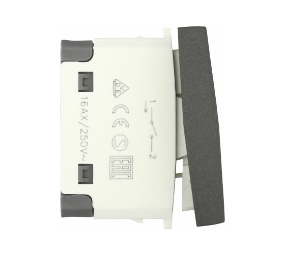1-клавишный выключатель LK Studio 45x45 (сх.1) 16 A. 250 B черный бархат LK45 850708-1