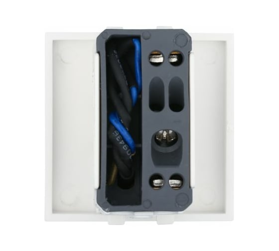 1-клавишный выключатель LK Studio с индикатором 45x45 (сх.1L) 16 A. 250 B белый LK45 850904-1