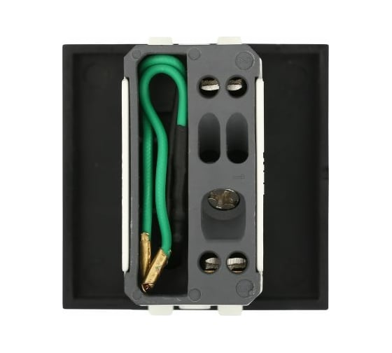 1-клавишный выключатель LK Studio с индикатором 45x45 (сх.1L) 16 A. 250 B черный бархат LK45 850908-1