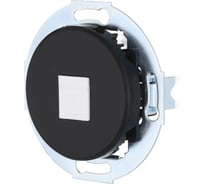 Телефонная розетка LK Studio RJ-11 с накладкой, черный LK Vintage 885508-1