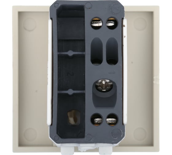 1-клавишный переключатель LK Studio с двух мест 45x45 (сх.6) 16 A. 250 B, бежевый, LK45 850801-1