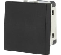 1-клавишный переключатель LK Studio с двух мест 45x45 (сх.6) 16 A. 250 B, черный бархат, LK45 850808-1