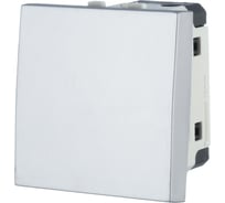 1-клавишный переключатель LK Studio с двух мест 45x45 (сх.6) 16 A. 250 В, серебристый металлик, LK45 850803-1