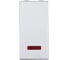 1-клавишный переключатель LK Studio с двух мест, с индикатором 45x22.5 (сх.6L) 16 A. 250 B, серебро, 850403-1 3