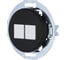 Двойная компьютерная розетка LK Studio 2хRJ-45 кат.5е с накладкой, черная, LK Vintage 886208-1 1