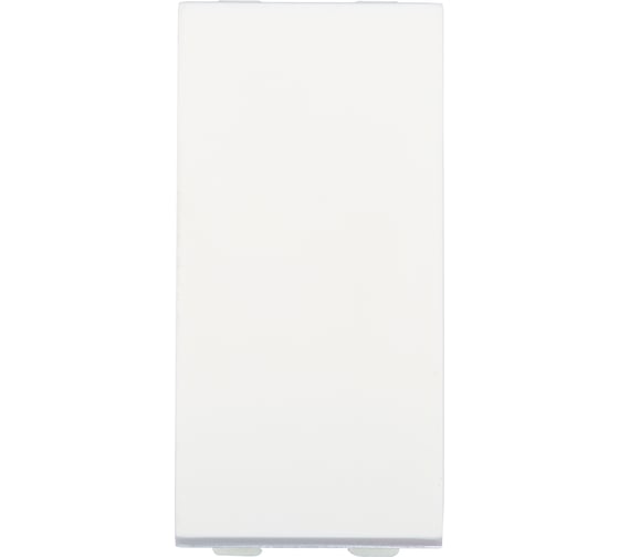 1-клавишный выключатель-кнопка LK Studio 45x22.5 (сх.1T) 10 A. 250 B белый LK45 850504-1