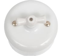 Выключатель Bironi 1кл R. керамика, цвет белый R1-210-01