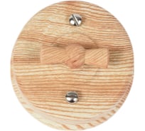 Выключатель Bironi 1кл. проходной, пластик, цвет Карельская Сосна B1-201-13