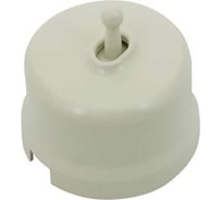 Выключатель Bironi 1-кл., пластик, цвет Слоновая кость (тумблерный) B1-230-211