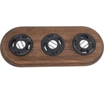 Рамка Bironi 3-местная RF, дерево, цвет Старое дерево RF1-630-17