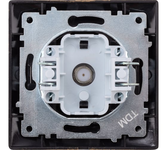 Розетка TDM ELECTRIC SAT (F-разъем) 0-2400МГц, старинная, бронза, Лама SQ1815-0762