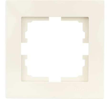 1-ая горизонтальная рамка Lezard VESNA без вставки, крем 742-0300-146