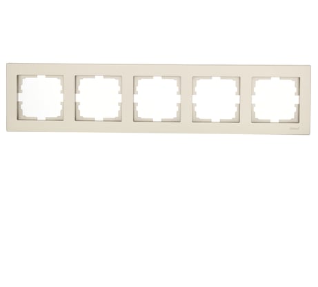 5-ая горизонтальная рамка Lezard VESNA без вставки, титан 742-3700-150