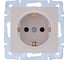 Розетка Lezard VESNA с защитой от детей, ПБТ, крем 742-0388-124B 1