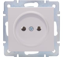 Розетка Lezard VESNA без заземления, ПБТ, жемчужно-белый перламутр 742-3088-121B